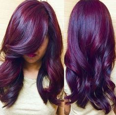 Dark Purple Hair, Plum Hair, Violet Hair, Beautiful Hair Color, Hair Color Purple, Hair Makeover, Dream Hair, Love Hair