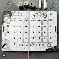 Bullet Journal Halloween, I Need A Hobby, Bullet Journal Ideas Templates, Calendar Layout, Bullet Journal Design Ideas, Bullet Journal Art, Journal Themes, Bullet Journal Spread, Bullet Journal Inspo