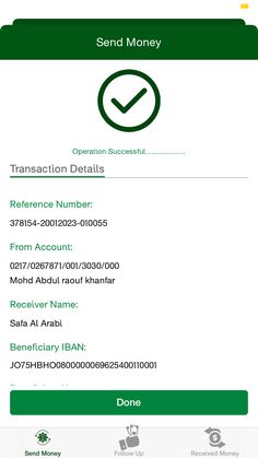 an iphone screen showing the transaction details