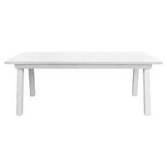 a white table on a white background