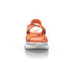 Chunky Sole Sandals 9322 | Girotti Brogues Style, Oxford White, Orange Leather, Powder Pink, Perfect Shoes, Beautiful Shoes, Nice Shoes, Cow Leather, Women's Shoes Sandals