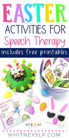 easter activities for speech therapy includes free printables