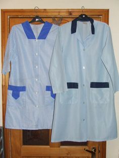 Blouse Nylon, Chef's Jackets, Old School, Apron, Overalls, Blouses, Sewing, Mens Tops, Art