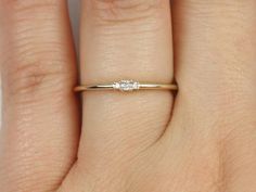 Rosados Box Pax 14kt Solid Gold Diamond 3 Stone Stackable Ring (S.L.A.Y. Collection) | Love & Promise Jewelers White Gold Emerald Ring, Gold Infinity Ring, Stone Stacking, Gold Knot Ring, Hammered Gold Ring, Halo Band, Love Promise, Love Knot Ring, Sapphire Wedding Rings