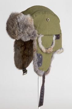 Trapper Hat, Trapper Hats, Rabbit Fur, Fur Trim, No. 2