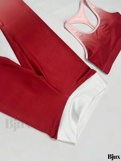 Bjux - Premium Womens Yoga Activewear Set: Ombre Color Fashion Crop Top & High Waist Leggings for Slimming Fitness and Workout. Enhance your Gym Performance with this Stylish 2-piece Sportswear Suit for Women. Sleeveless Stretch Yoga Set, Stretch Athleisure Training Sets, Athleisure Stretch Sets For Training, Breathable Stretch Training Sets, Sporty Breathable Sets For Yoga, Stretch Sleeveless Gym Sets, High Stretch Moisture-wicking Sportswear Set, Sporty Moisture-wicking Compression Sets, Moisture-wicking High Stretch Sports Set