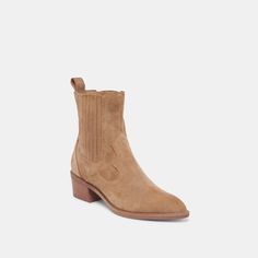 BRYLEE H2O BOOTIES MUSHROOM SUEDE Stitching Details, Side Panels, Panel Siding, Block Heels, Bootie Boots, Heel Height, Shoe Boots, Fashion Beauty, Stuffed Mushrooms