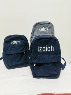 Our charming handcrafted backpacks are ideal for toddlers, children, and teenagers! Each backpack is uniquely tailored to your preferences, ensuring it is one-of-a-kind. The embroidery is meticulously crafted by hand, adding a special touch to every design. To customize your order, simply provide all the necessary details in the personalization box during checkout. 🥰If you have any questions, please feel free to contact me here. (This is the pillow case, not including the pillow insert, you can Adjustable Blue School Bags, Adjustable Blue School Bag, Casual Handmade School Backpack, Blue Personalized Standard Backpack, Personalized Casual Bags For Students, Casual Personalized Student Bags, Casual Personalized Backpack, Casual Personalized Backpack For Everyday, Personalized Casual Backpack For Everyday Use