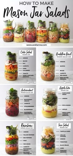 how to make mason jar salads