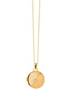 Classic Round Locket Necklace Starburst Gold from Spartina 449 Golden Locket, Round Locket Necklace, Golden Key, Round Locket, Spartina 449, Jewelry Lockets, Reach For The Stars, Gorgeous Bags, Locket Necklace