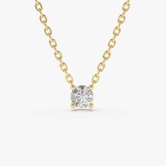 Solitaire Necklace, Stacked Necklaces, Gold Armband, Round Diamond Ring, Diamond Solitaire Necklace, Solid Gold Chains, Necklace Diamond, Solitaire Necklaces, Diamond Cluster Ring