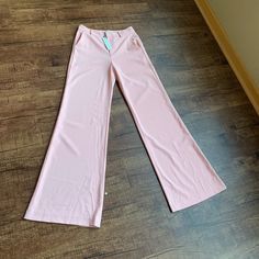 - - Designer = Alice + Olivia -Size= 4. Trunk 61 - Msrp =!$295 - Color = Perfect Pink . 2 - Size = 4 - Light Weight Soft Feel. - Made In Usa - Genuine And Authentic Or Your Money 9back. -Inseam =88cm - Rise =28cm Trunk 61 Summer Wide Leg Elastane Pants For Work, Fitted Elastane Dress Pants For Summer, Spring Elastane Wide Leg Pants For Office, Spring Office Wide Leg Elastane Pants, Elastane Wide Leg Pants For Office In Spring, Tailored Elastane Pants For Summer, Spring Party Dress Pants Made Of Elastane, Spring Party Dress Pants In Elastane, Fitted Wide Leg Pants For Office In Summer