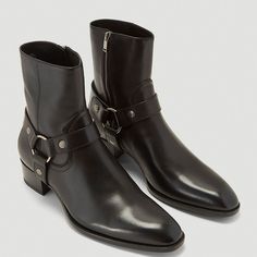 Saint Laurent Wyatt 40 Harness Boots Size 45 Bnwb In Saint Laurent’s Signature Hard-Edged, Sleek Aesthetic, This Season’s Wyatt Harness Boots Are Crafted From Leather In A Smooth Grain Finish, Featuring An Almond Toe, Harness Panels, Silver-Tone Metal Hardware And Zip-Fastening Side Closure. Leather In A Smooth Grain Finish Almond Toe Harness Panels Silver-Tone Metal Hardware Zip-Fastening Side Closure Stacked Leather Heel Sophisticated Design Box 512 Tan Chelsea Boots, Saint Laurent Sneakers, Burgundy Sneakers, Saint Laurent Boots, Jodhpur Boots, Sleek Aesthetic, Design Box, Brown Leather Ankle Boots, Suede Chelsea Boots