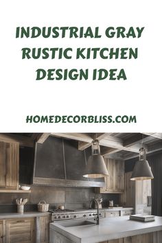 gray rustic kitchen