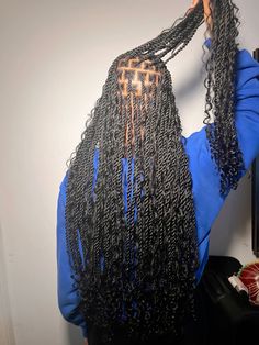 twists | braid ideas | hairstyles | hair | beauty | black | black girl hairstyles | goddess braids | boho braids | senegalese twists | black girl | protective hairstyles | butterfly locs | locs | stitch braids | cornrows Butterfly Locs Goddess, Knotless Goddess Twists, Butterfly Locs 30 Inch, Island Twist No Boho, Ultra Braids Hairstyles, Mermaid Twists Black Hair, Small Boho Senegalese Twist, Goddess Twists With Curls, Braided Hairstyles That Last Long