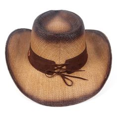 Hey, cowgirl wanna add some elegance to your plaid shirt and jean ensemble? Because our summer sombrero is here for you. Let the boys have their fun while you bask in the Southern sun in a gorgeous Floral Cowboy Hat by Innovato Design. It's a classic 'Gus' cowboy hat styled with a diamond-shaped crown and an embroidered floral wool band with rose-pink flowers and stem design. It's topped upfront with a pink beaded brooch while the crown and brim, covered with our floral design, is layered with a brown ombre finish. Enjoy the rodeo!  Product Highlights:   Dimensions: 3.35" brim, 4.75" crown, 22.85" head circumference  100% Durable Straw Material  For Women  Secure Packaging Vintage Hats For Western-themed Summer Events, Western Style Adjustable Sun Hat For Country Events, Fitted Western Sun Hat For Western-themed Events, Fitted Western Style Sun Hat For Western-themed Events, Western Brown Sun Hat With Adjustable Fit, Western Style Brown Adjustable Sun Hat, Adjustable Western Brown Sun Hat, Western Style Adjustable Fit Hat Bands For Summer, Adjustable Brown Western Sun Hat