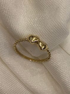 "ABOUT PRODUCT This 14K Gold Double Heart Ring is beautifully designed and hand crafted with our associates to make this a special gift for your loved ones. Knowing the value of our customers, We prepare each piece with extra care and attention.  ITEM DETAILS Material: 14K Gold Approx:  1.50 gram Available colors: Gold, Rose Gold, White Gold Available Sizes: 3 US to 10 US  ✪ 14k Solid Gold ( Certification will be included with your order ) ✪Available 14K White, Yellow, Rose Gold (also in 10, 18K 14k Gold Double Heart Ring For Gift, Valentine's Day Double Heart Rings, Heart-shaped Stackable Promise Jewelry, Fine Jewelry Double Heart Ring As Gift, Fine Jewelry Double Heart Ring For Gift, Gold Double Heart Ring, Fine Jewelry Double Heart Ring For Valentine's Day, Double Heart Yellow Gold Ring For Gift, Adjustable Yellow Gold Heart-shaped Rings