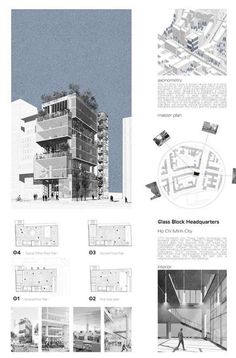 an architectural diagram shows the various parts of a building