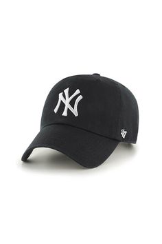 a new york yankees baseball cap on a white background