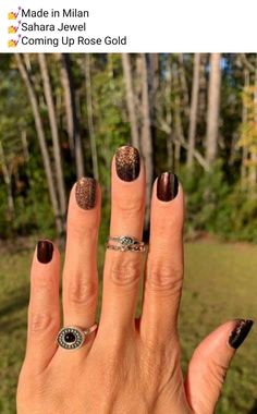 Brown Colorstreet Combos, Nail Combos, Mani Ideas, Mixed Mani, Fall Nail Trends, Striped Nails, Nail Styles