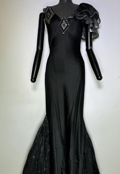 Black long silk, net and sequin evening dress made for "me & My Girl" UK. Size Uk 6/8, can be measured on request. Sequin Evening Dress, Sequin Evening Dresses, Black Silk, Dress Clothes For Women, Evening Dress, Dress Making, Halloween Shopping, My Girl, Evening Dresses