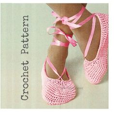 ♥Vintage Crochet Ballet Slippers PatternCharming at-home footwear combining single-double and half double crochet stitches. Ultra feminine and adorable slippers to wear around the house or lounging! A must for all lounge outfits!Refer to last photos for sizes & materials.***Prices listed are for the PDF PATTERNS only. Not finished product. You will receive a professionally scanned PDF copy.Easy instructions to follow. English language. You can access the PDF pattern from your computer by usi Slippers Crochet Pattern, Crochet Ballet, Roses Au Crochet, Slippers Crochet, Yoga Shoes, Diy Slippers, Vintage Socks, Pink Thread, Crochet Slipper Pattern