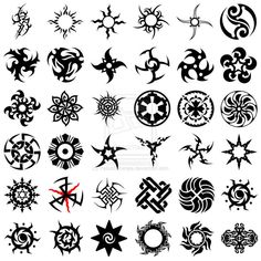 an assortment of tattoo designs on white background stock photo, images and royalty illustrations about tattoos