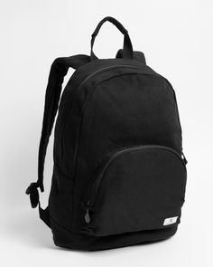 Lightweight and versatile, the Schoolyard Canvas Backpack features two zippered compartments, soft adjustable straps, and a unique print that's sure to set you apart from the pack. Featured here in new black. - Features

 - 17" X 11.5" X 5"
 - Large Main Compartment
 - Front Zip Pocket
 - Padded Shoulder Straps
 - Woven Patch Labels School Yard, Black Features, Canvas Backpack, The Pack, Unique Print, New Black, Shoulder Straps, Zip Pockets, Adjustable Straps