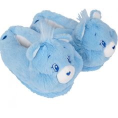 Shoe Size 5-6 Bear Shoes, Puppy Time, Blue Slippers, Bear Slippers, Pretty Halloween Costumes, Pretty Halloween, Room Stuff, Easy Hairstyles For Long Hair, Care Bear