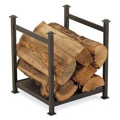 Pilgrim 14 Vintage Iron Craftsman Wood Holder Indoor Wood Storage, Indoor Log Storage, Indoor Firewood Rack, Craftsman Frames, Firewood Storage Indoor, Craftsman Fireplace, Firewood Racks, Firewood Holder, Wood Holder