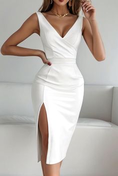 Classy Wear, Cute Dress Outfits, Classy Dress Outfits, African Print Fashion Dresses, Fashionista Clothes, Glam Dresses, Fashion Color, Short Wedding Dress