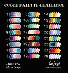 the color palette challenge is designed to look like it has many different colors and shapes