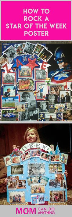 a collage of pictures with the title how to rock star of the week poster