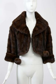 For Sale on 1stDibs - Mahogany mink waist-length jacket with shawl collar and sleeves that can be turned back with cuffs or let down for full length. Velvet cords terminating Mink Jacket, Velvet Jacket, Shawl Collar, Girls Jacket, New Classic, Fur Coat, Velvet, Clothes