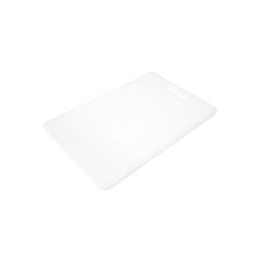 a white cutting board on a white background