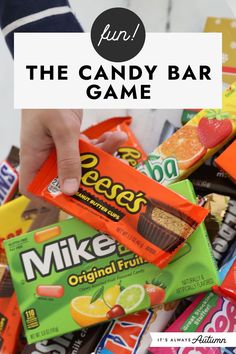 the candy bar game is great for kids to play with and learn how to use it