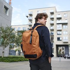 * Danish design 
 * Water-resistant 
 * Adjustable straps Nylon Everyday Bag, Urban Backpack For Everyday Use And Back To School, Casual Nylon Laptop Bag With Functional Pockets, Casual Outdoor Backpack With Luggage Sleeve, Functional Brown Backpack, Travel Nylon Laptop Bag, Casual Backpack With Luggage Sleeve, Casual Laptop Bag With Anti-theft Pocket, Urban Style Nylon Backpack For Travel