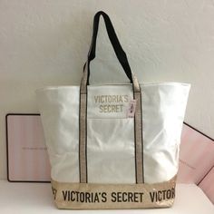 Victoria's Secret Tote, Shopping, Weekender, Sports, School, Overnights, Gym, Book Carryall , Hand, Shoulder Bag ~ Sexy As A Bridal Gift Or Maid Of Honor Or Bridesmaid! Retail $58, We Feel $35 Is A Fair Price For This New Bag.This Is The Last One We Have In This Color Style. New In Package Gold And Natural Color This Bag Glimmers In The Sun And Is Made Of Solid Construction. No Cheap Feels Here! *Gold Sparkle Bag Natural Color Cotton Canvas Type Material Zips Closed Across The Top Inside Pocket Fringe Tote Bag, Gold Tote Bag, Plaid Tote, Victoria Secret Tote Bags, Victoria Secret Pink Bags, Pink Tote Bags, Pink Tote, Victoria Secret Bags, Weekender Tote