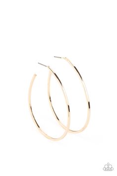 Paparazzi Cool Curves Gold Earrings Paparazzi Jewelry Paparazzi Accessories Jewelry, Paparazzi Accessories, Large Hoop Earrings, Silver Bars, Gold Bar, Paparazzi Jewelry, Gold Hoops, Fun Earrings, Gold Hoop