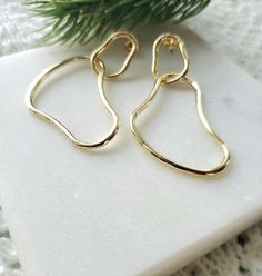 These sleek and modern earrings have beautiful texture and movement! Material: Gold and silver plated brass Beautiful Textures, Modern Earrings, Abstract Shapes, Gold Gold, Gold And Silver, Jewelry Earrings Dangle, Silver Plate, Silver Plated, Dangle Drop Earrings