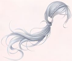 an artistic drawing of a woman's hair