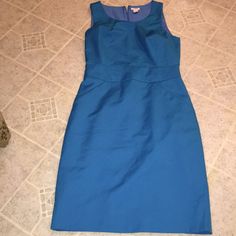 Nwot. Unworn Pretty Blue Size 2. Gorgeous!! Blue Fitted Career Dress, Blue Sheath Dress For Work, Spring Career Dress In Blue, Blue Spring Career Dress, Blue Career Dresses For Spring, Blue Sheath Dress For Career, Coral Pink Dress, Lattice Dress, Purple Cocktail Dress