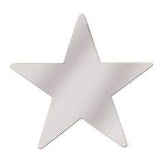 a silver star shaped object on a white background