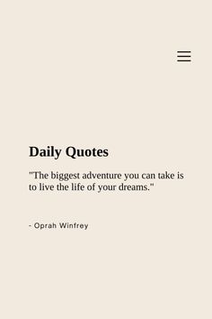 an image of a quote from opah winfry on the topic daily quotes