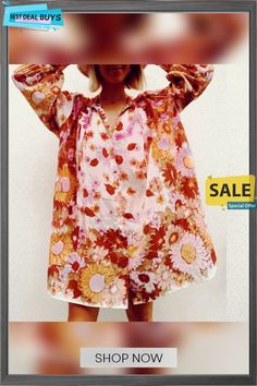 Floral Long Sleeve Shirt Chiffon Dress Long Sleeve Floral Print Blouse For Summer, Spring Printed Button-up Dresses, Long Sleeve Chiffon Blouse For Daywear, Summer Multicolor Button-up Dress, Multicolor Button-up Summer Dress, Long Sleeve Floral Print Summer Blouse, Printed Long Sleeve Relaxed Fit Dress, Spring Vacation Long Sleeve Blouse, Chiffon Beach Blouse For Fall