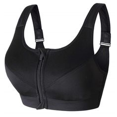 Closure Type: Back ClosureClosure Type: Three Hook-and-eyeBra Style: Push UpBra Style: PaddedMaterial: CottonMaterial: PolyesterMaterial: NylonGender: WOMENStyle: everydayPattern Type: SolidStrap Type: Non-Convertible StrapsStrap Type: Non-adjusted StrapsDecoration: NONECup Shape: Full CupItem Type: BrasSupport Type: Wire FreeApplicable occasions: gym/fitness/sports/running/yoga/sportsFunction: high elasticity, quick dryingBreathable style: front zipper / cushion Downward Dog Yoga, Zipper Sports Bra, Pilates Clothes, Bra Materials, Supportive Sports Bras, Running Vest, Comfortable Bras, Crop Top Bra, Padded Sports Bra