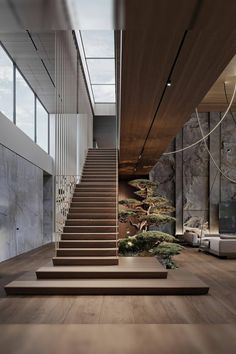 Home decor Yodezeen Architects, Grosvenor House, Lounge Design, Bonsai Garden, House Stairs, Staircase Design