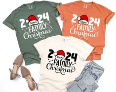 Comfort Colors© Personalized 2024 Family Name Shirt, Matching Family Christmas Shirts,Custom Family Pajamas Christmas Shirts,Merry Christmas 🌟 Welcome to our premium t-shirt collection, where comfort meets quality effortlessly!🌟 🌟 ABOUT THE FEATURES🌟  We use DTF (Direct to Film) printing as our printing technique. Our t-shirts are designed for your convenience; simply machine wash them inside out to maintain their pristine quality. Avoid tumble drying to preserve their original shape. Crafte Family Pajamas Christmas, Matching Family Christmas Shirts, 2024 Family, Pajamas Christmas, Family Christmas Pajamas, Film Prints, Family Christmas Shirts, Family Pajamas, Shirt Collection