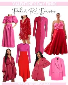 Valentine's Day Dresses To Shop Now Pink And Red Dress, Valentines Day Dresses, Colorblock Dress, Blazer Dress, Around The Corner, Winter Wardrobe, Perfect Dress, Day Dresses