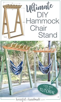 the ultimate diy hammock chair stand with instructions to make it easy and fun